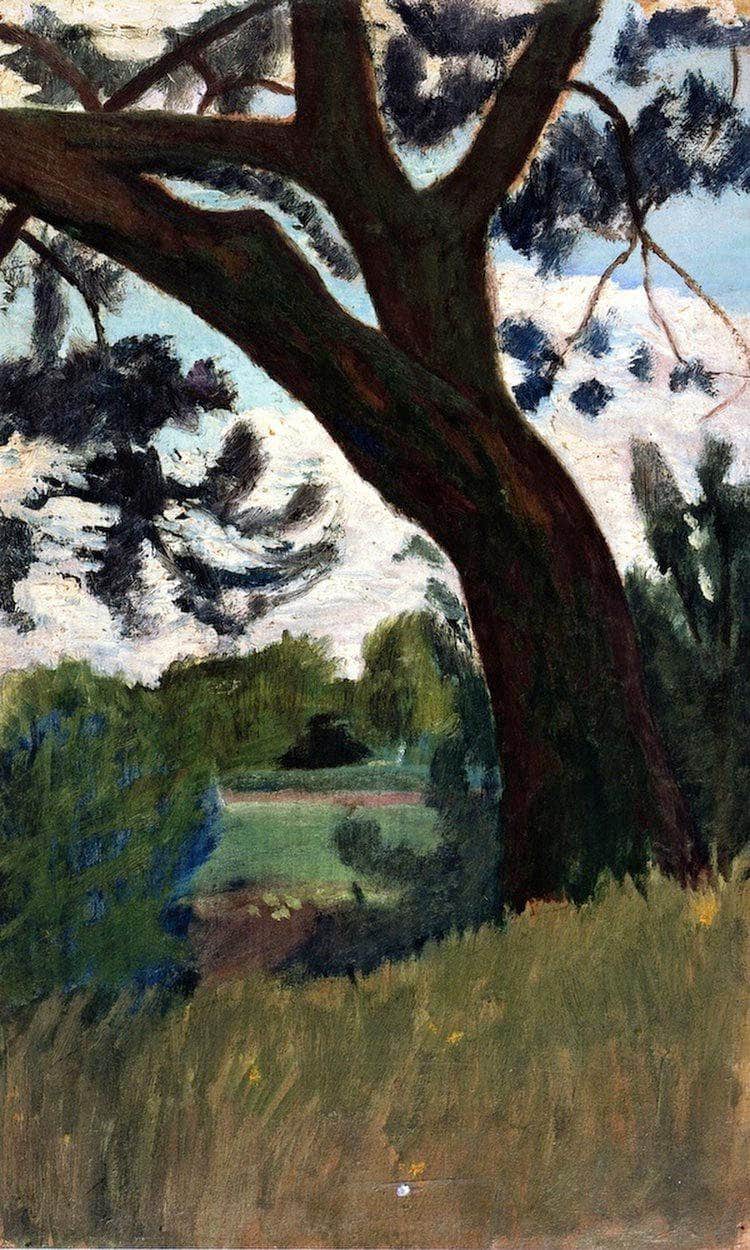 Landscape With Pine By Paula Modersohn Becker Fine Art Print