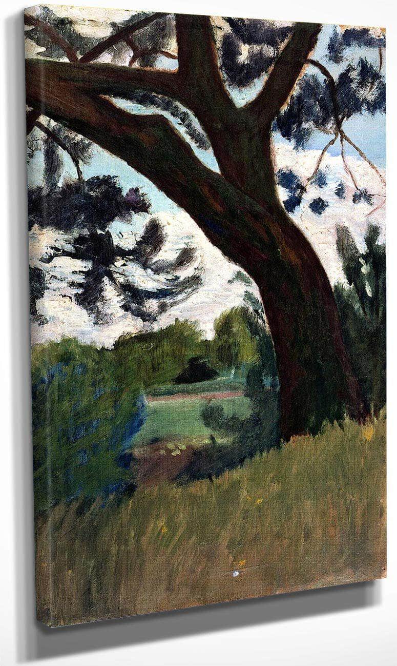 Landscape With Pine By Paula Modersohn Becker Fine Art Print