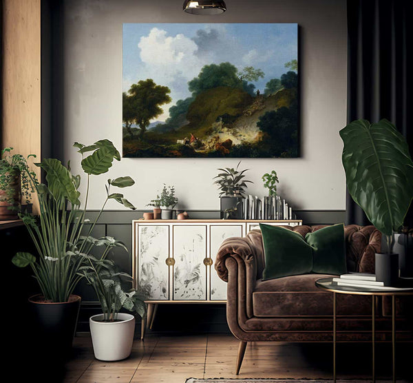 Landscape With Shepherds And Flock Of Sheep 1763 1765 52X73Cm National Museum Of Western Art By Jean Honore Fragonard Fine Art Print