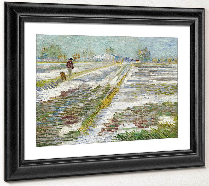 Landscape With Snow (Paysage Enneige) By Vincent Van Gogh Fine Art Print