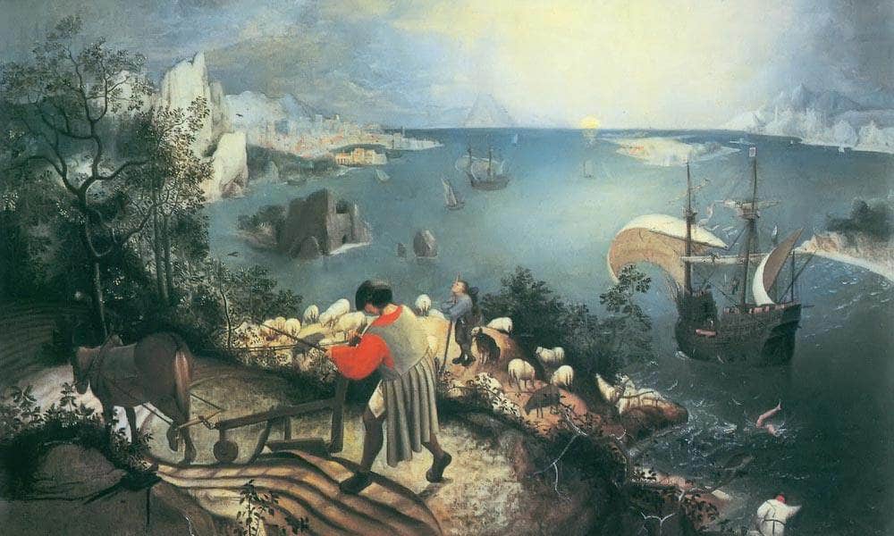 Landscape With The Fall Of Icarus By Pieter Bruegel Fine Art Print
