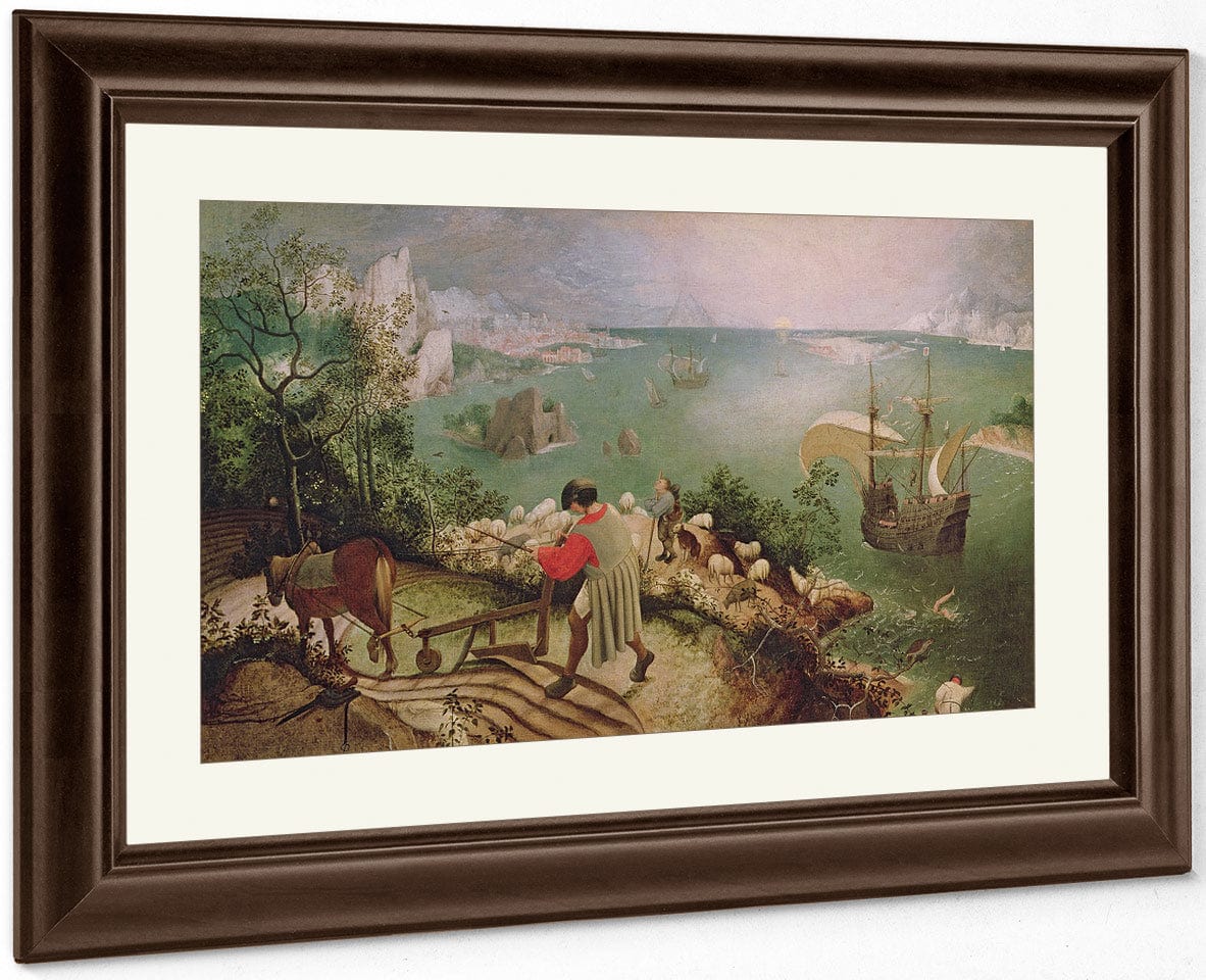 Landscape With The Fall Of Icarus By Pieter Brueghel Ii Fine Art Print