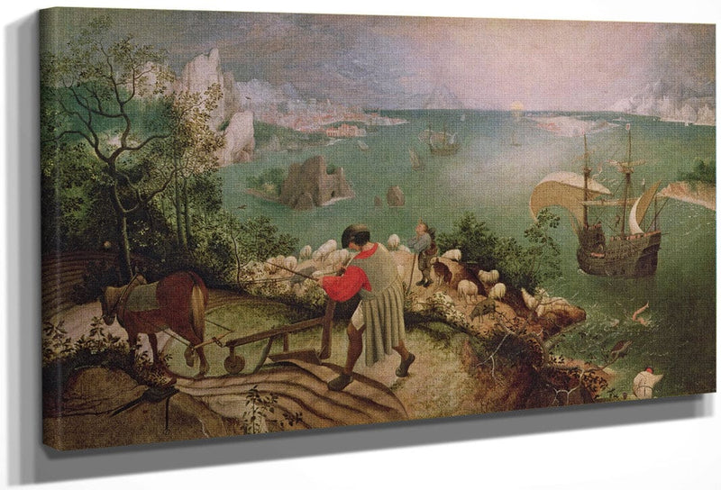 Landscape With The Fall Of Icarus By Pieter Brueghel Ii Fine Art Print
