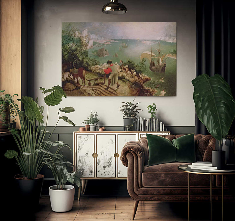 Landscape With The Fall Of Icarus By Pieter Brueghel Ii Fine Art Print