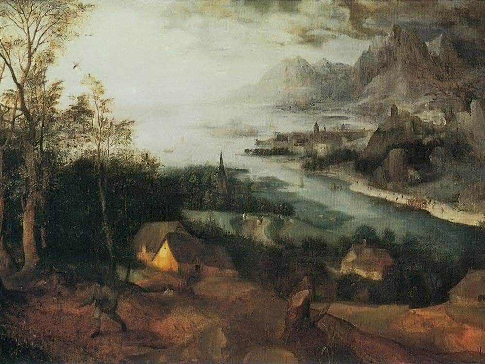 Landscape With The Parable Of The Sower 1557 By Pieter Bruegel Fine Art Print