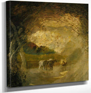 Landscape With Trees And Cattle By Albert Pinkhamryder Fine Art Print
