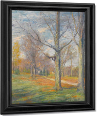 Landscape With Trees And Sheep Near A Copse By Jasper Francis Cropsey Fine Art Print