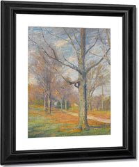 Landscape With Trees And Sheep Near A Copse By Jasper Francis Cropsey Fine Art Print