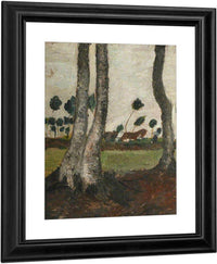Landscape With Windblown Trees By Paula Modersohn Becker Fine Art Print