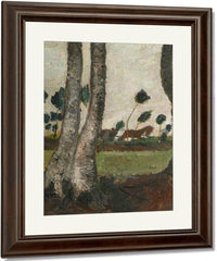 Landscape With Windblown Trees By Paula Modersohn Becker Fine Art Print