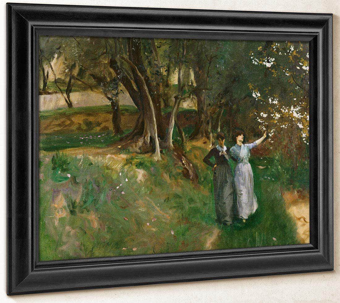 Landscape With Women In The Foreground By John Singer Sargent Fine Art Print