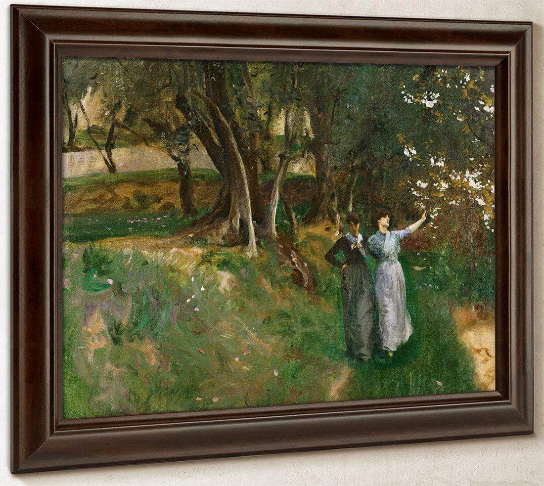 Landscape With Women In The Foreground By John Singer Sargent Fine Art Print