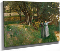 Landscape With Women In The Foreground By John Singer Sargent Fine Art Print