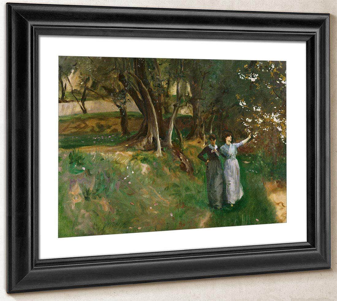 Landscape With Women In The Foreground By John Singer Sargent Fine Art Print
