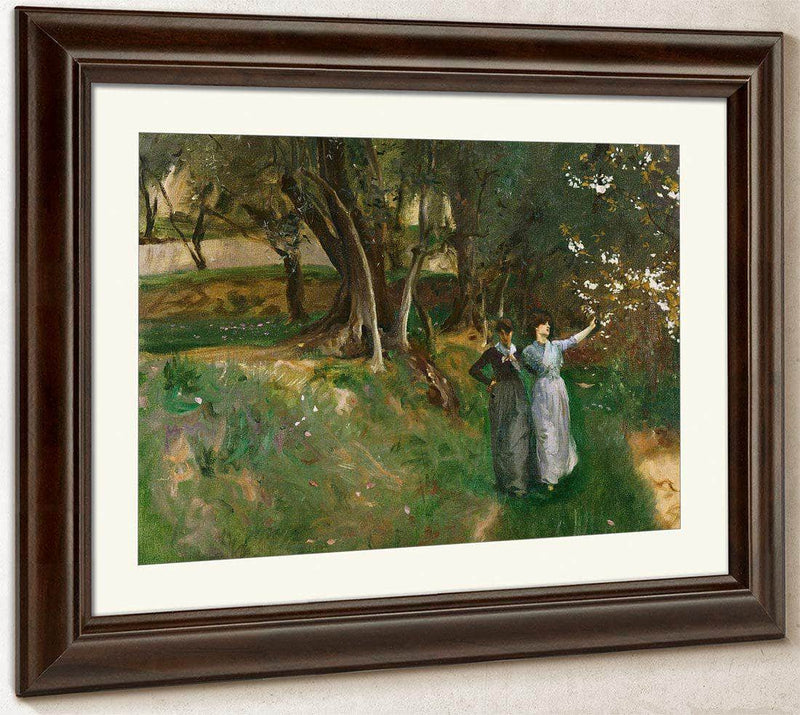 Landscape With Women In The Foreground By John Singer Sargent Fine Art Print