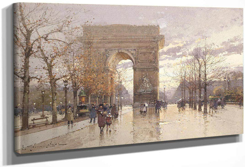 Larc De Triomphe 2 By Eugene Galien Laloue Fine Art Print
