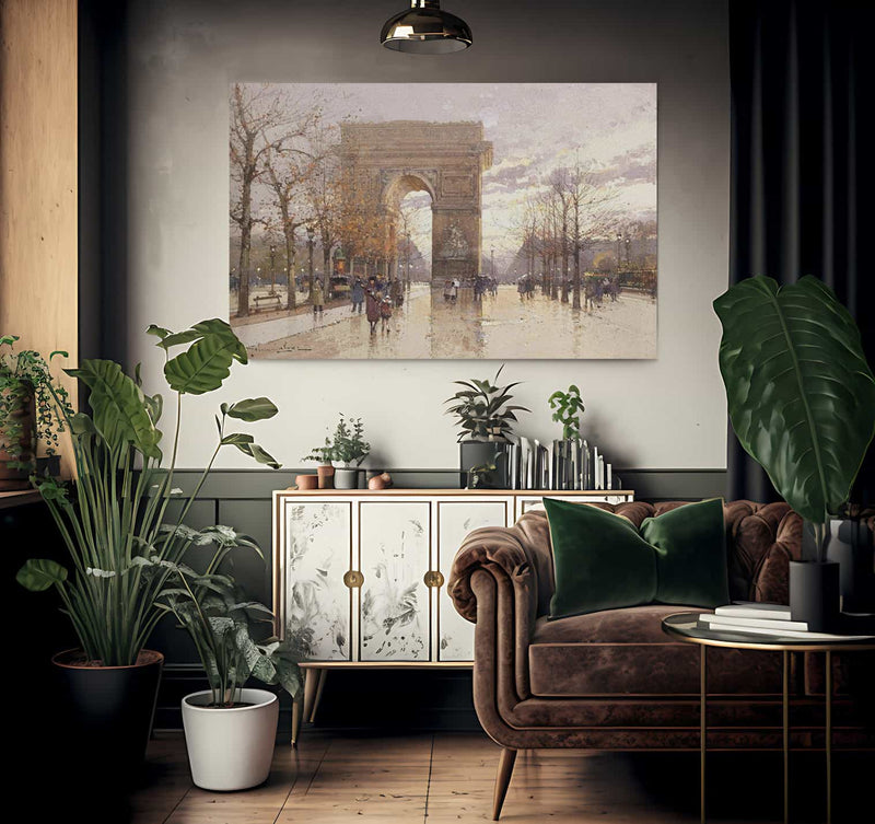 Larc De Triomphe 2 By Eugene Galien Laloue Fine Art Print