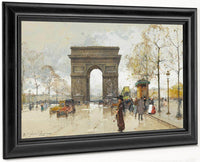 Larc De Triomphe By Eugene Galien Laloue Fine Art Print