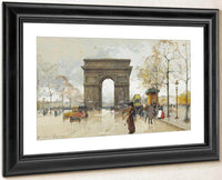 Larc De Triomphe By Eugene Galien Laloue Fine Art Print