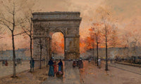 Larc De Triomphe Place De Letoile By Eugene Galien Laloue Fine Art Print