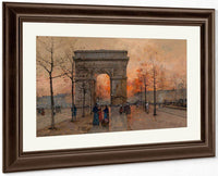 Larc De Triomphe Place De Letoile By Eugene Galien Laloue Fine Art Print