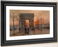 Larc De Triomphe Place De Letoile By Eugene Galien Laloue Fine Art Print