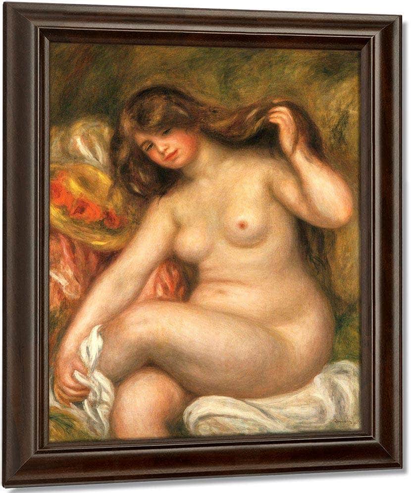 Large Bather By Pierre August Renoir Fine Art Print