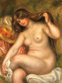 Large Bather By Pierre August Renoir Fine Art Print