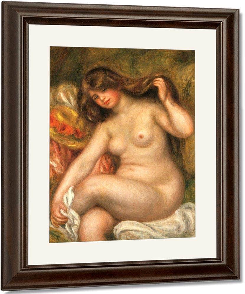 Large Bather By Pierre August Renoir Fine Art Print