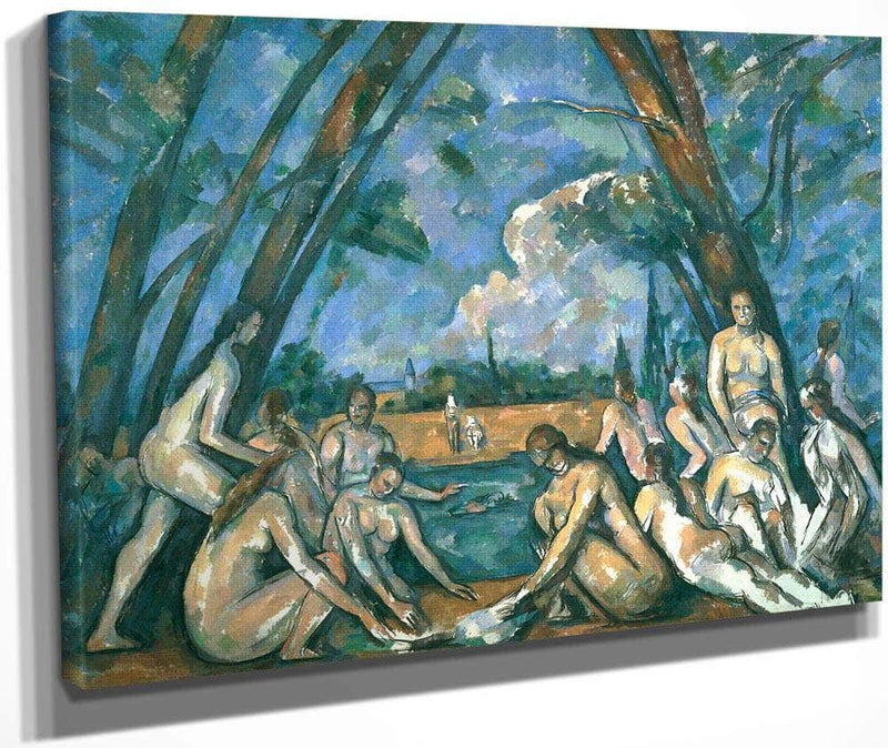 Large Bathers By Cezanne Paul Fine Art Print