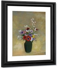 Large Green Vase With Mixed Flowers 1910 1912 Pastel 74 3X62 2Cm Museum Of Fine Arts Boston By Odilon Redon Fine Art Print