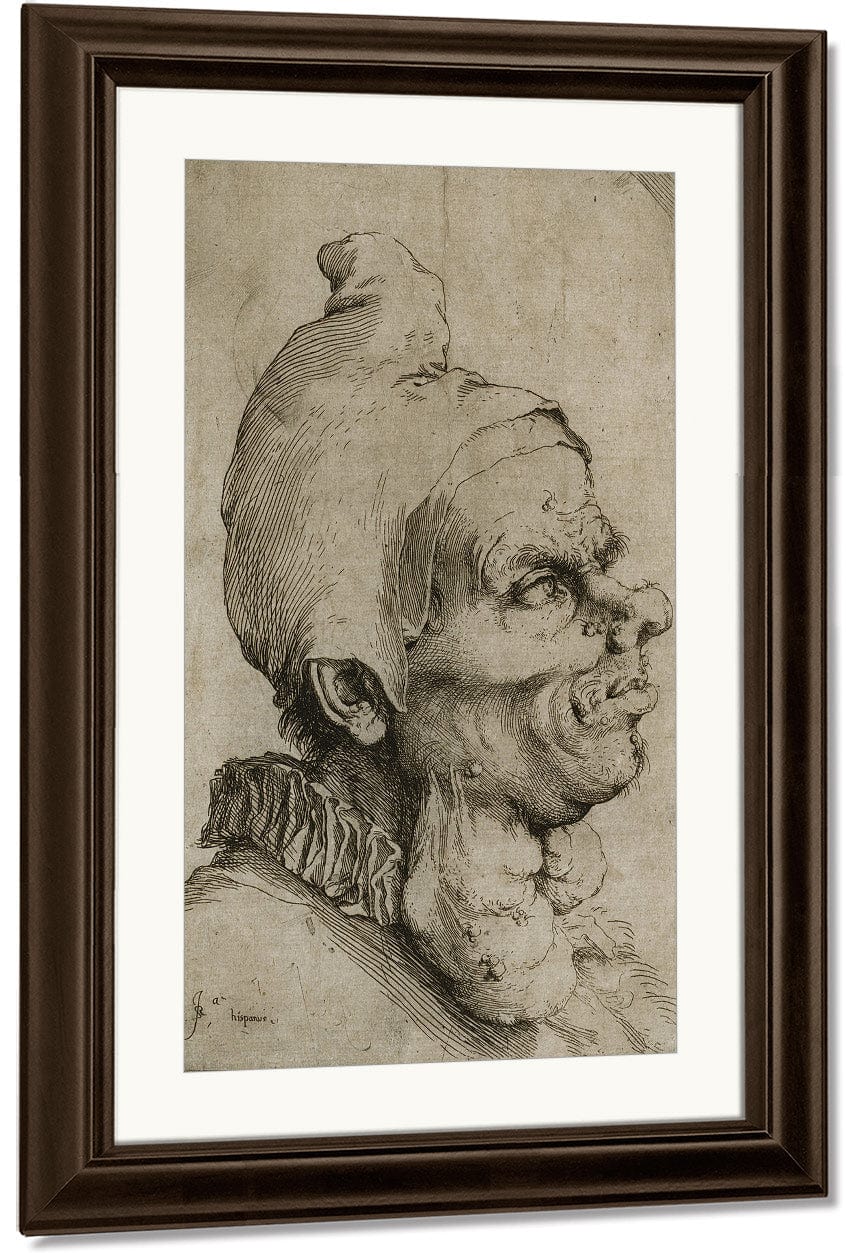 Large Grotesque Head By Jusepe De Ribera Fine Art Print