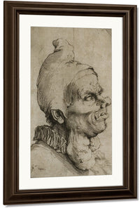 Large Grotesque Head By Jusepe De Ribera Fine Art Print