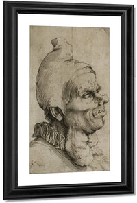 Large Grotesque Head By Jusepe De Ribera Fine Art Print