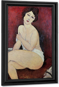 Large Seated Nude By Amedeo Modigliani Fine Art Print
