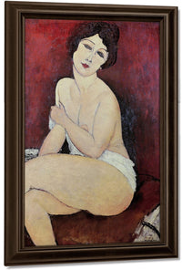 Large Seated Nude By Amedeo Modigliani Fine Art Print
