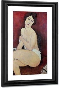 Large Seated Nude By Amedeo Modigliani Fine Art Print