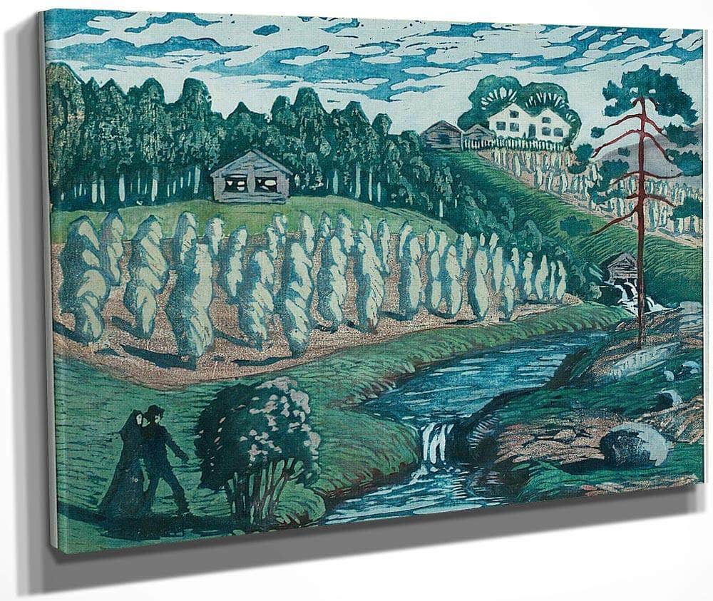 Large Stook 1 By Nicolai Astrup Fine Art Print