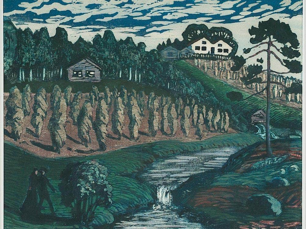 Large Stook 3 By Nicolai Astrup Fine Art Print