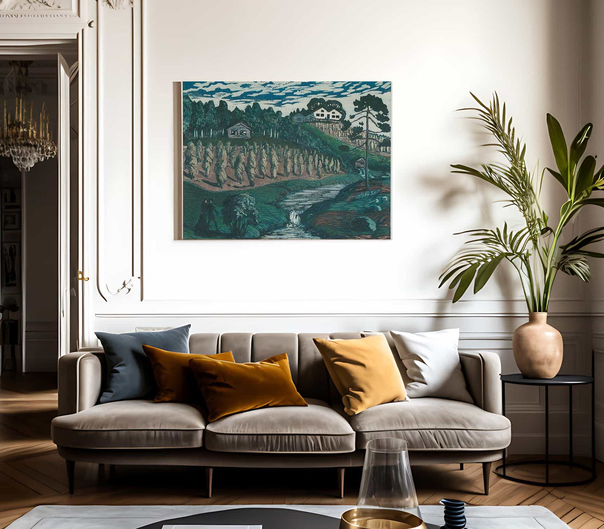 Large Stook 3 By Nicolai Astrup Fine Art Print