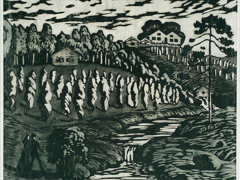 Large Stook 4 By Nicolai Astrup Fine Art Print