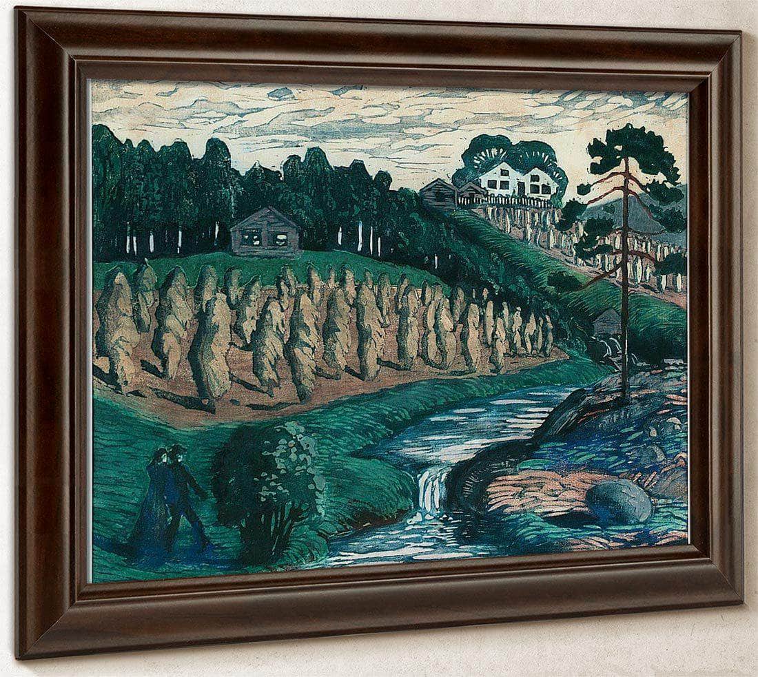 Large Stook By Nicolai Astrup Fine Art Print