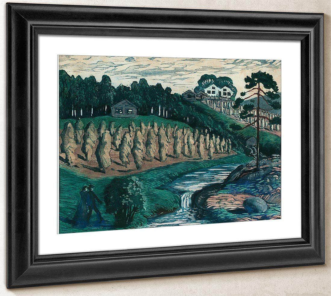 Large Stook By Nicolai Astrup Fine Art Print
