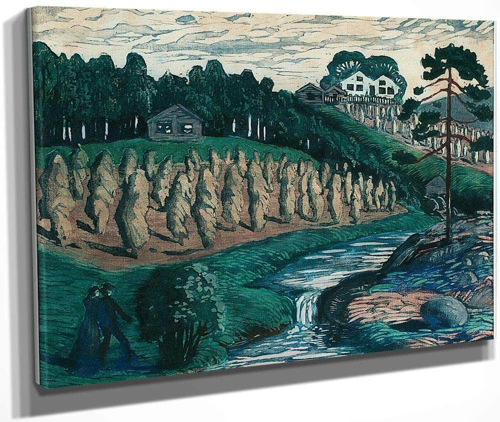 Large Stook By Nicolai Astrup Fine Art Print