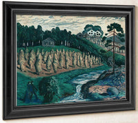 Large Stook By Nicolai Astrup Fine Art Print