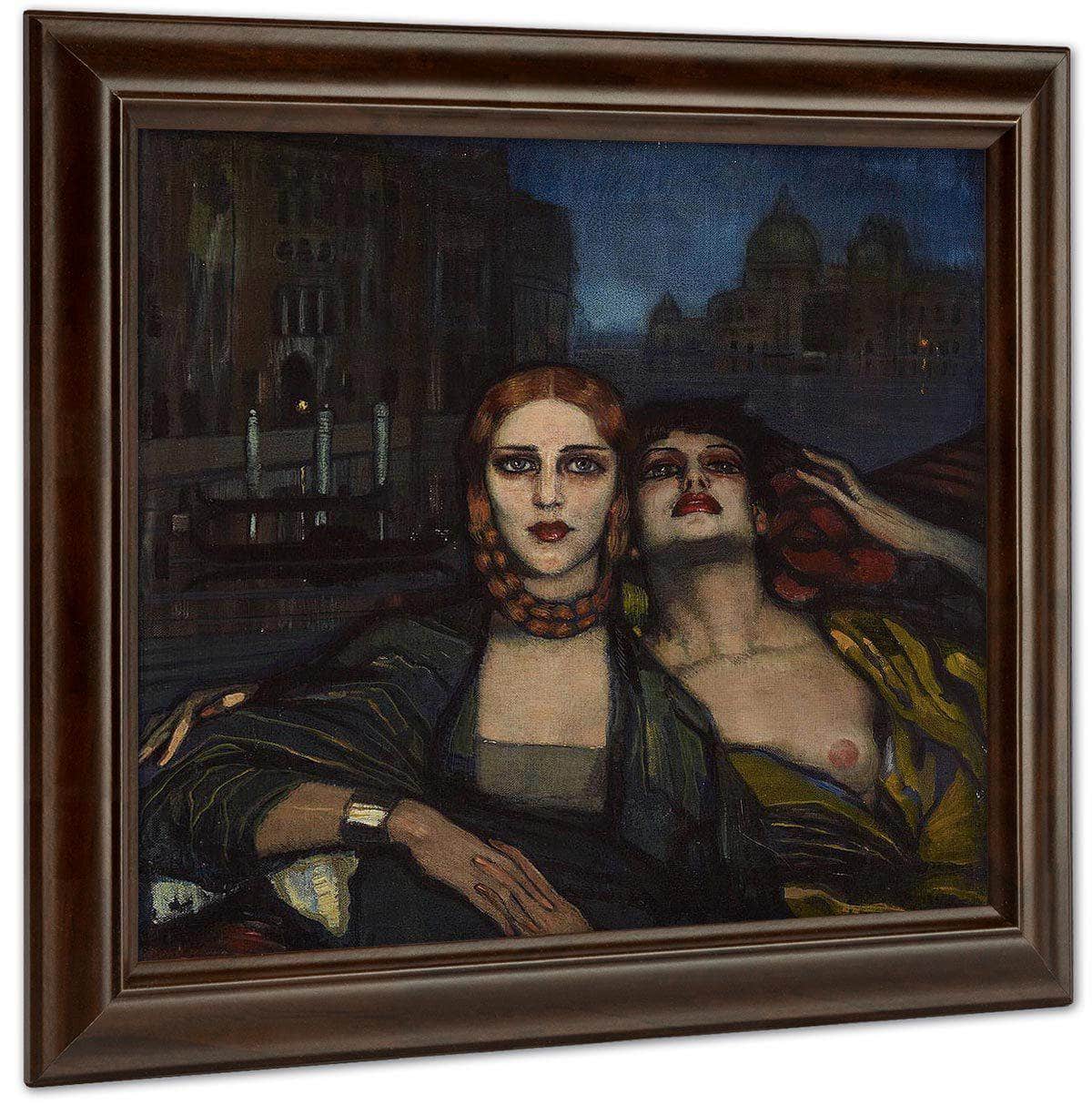 Las Hermanas De Venecia By Federico Beltran Masses Fine Art Print