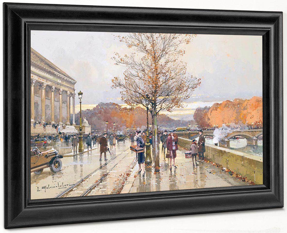 Lassemblee Nationale Et Le Pont De La Concorde By Eugene Galien Laloue Fine Art Print