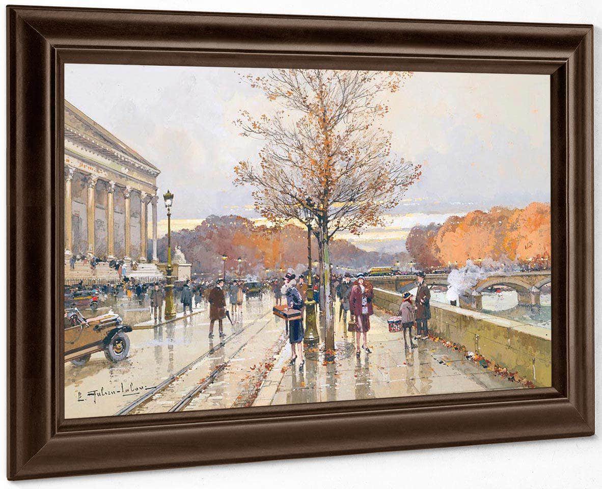 Lassemblee Nationale Et Le Pont De La Concorde By Eugene Galien Laloue Fine Art Print