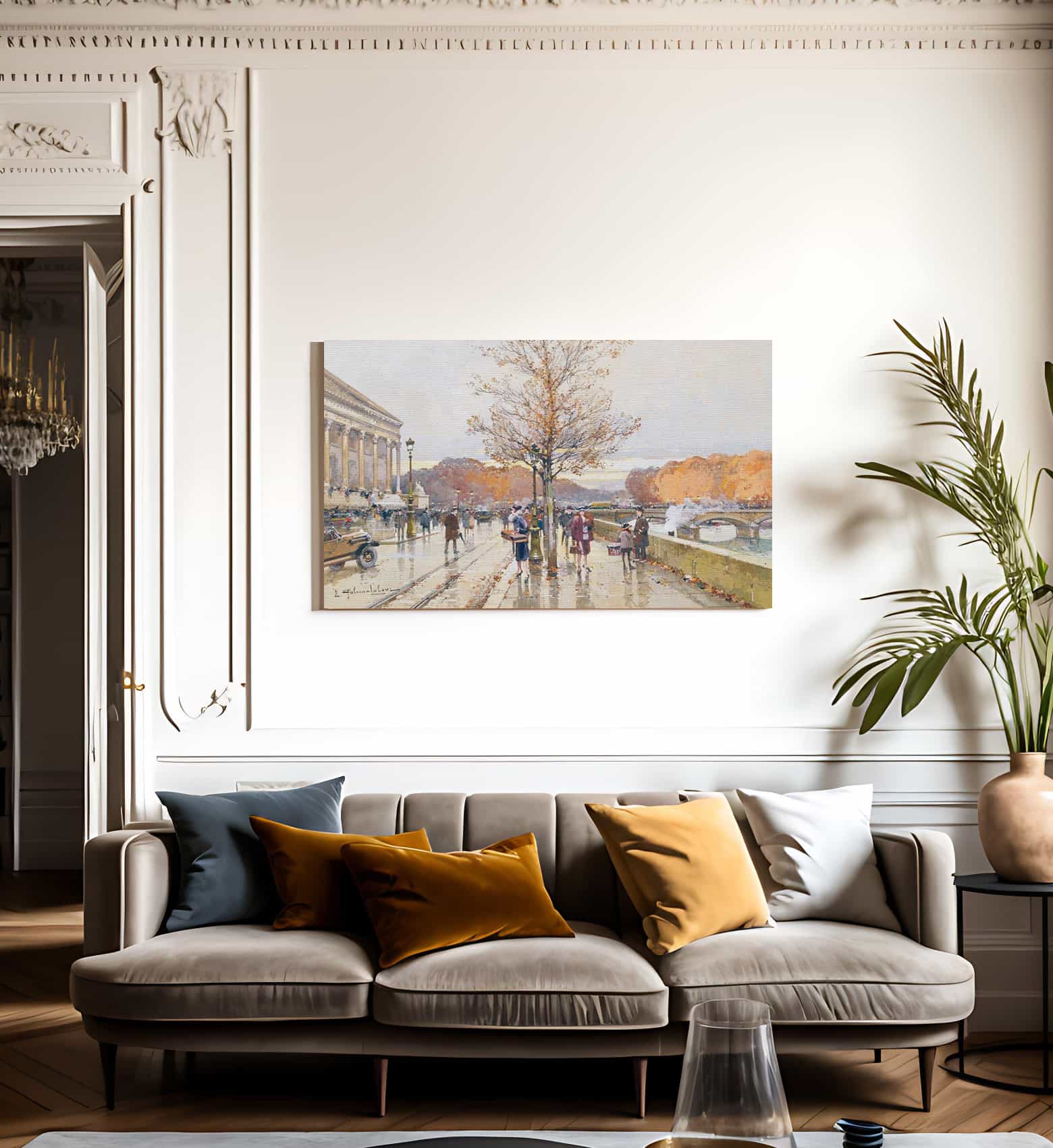 Lassemblee Nationale Et Le Pont De La Concorde By Eugene Galien Laloue Fine Art Print