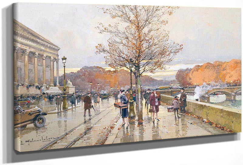 Lassemblee Nationale Et Le Pont De La Concorde By Eugene Galien Laloue Fine Art Print